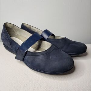 Dansko Women Kendra Size US 10.5-11 EUR 41 Navy Blue Mary Jane Flat no insole